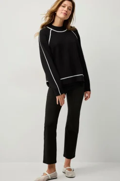 Ellos Collection Pullover med kontrastfarvede detaljer