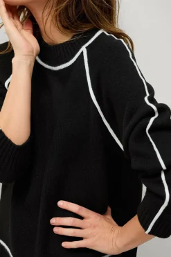 Ellos Collection Pullover med kontrastfarvede detaljer