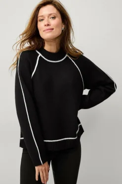 Ellos Collection Pullover med kontrastfarvede detaljer
