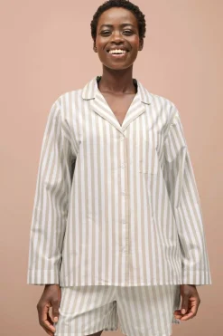 Ellos Collection Pyjamasskjorte med krave og revers