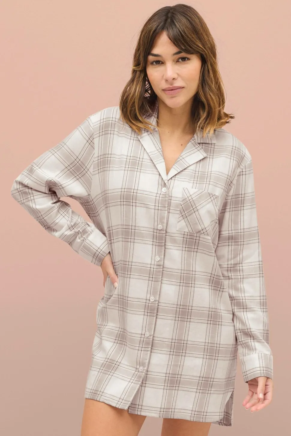 Ellos Collection Pyjamasskjorte Francis Flanell
