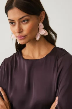 Ellos Collection Øreringe med bladdesign