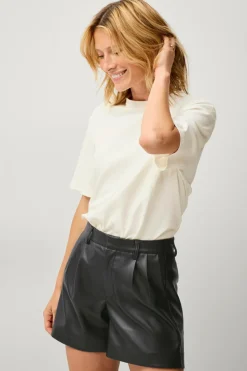 Ellos Collection Shorts i imiteret læder