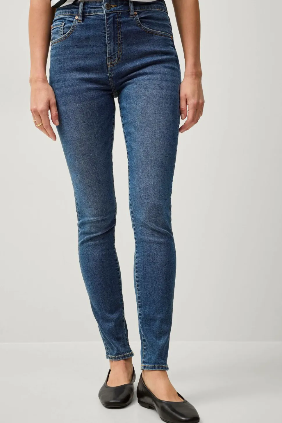 Ellos Collection Skinny stretchjeans med høj talje