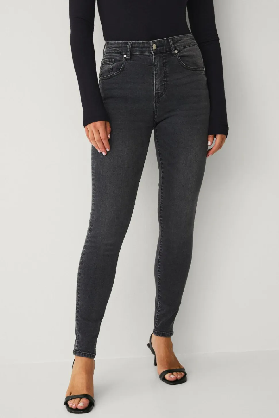 Ellos Collection Skinny stretchjeans med høj talje