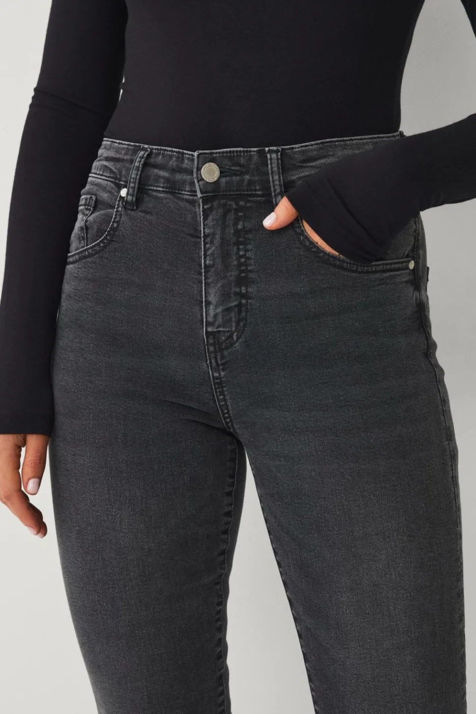 Ellos Collection Skinny stretchjeans med høj talje