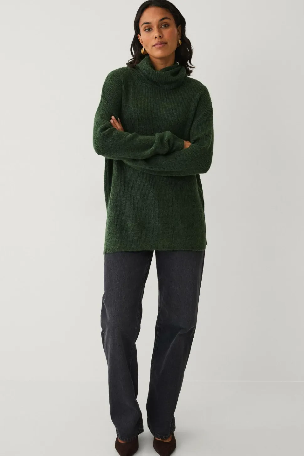 Ellos Collection Strikket turtleneck trøje