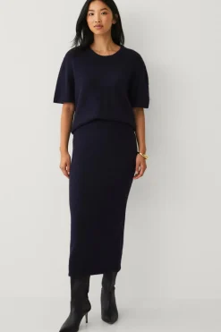 Ellos Collection Strikket maxi nederdel