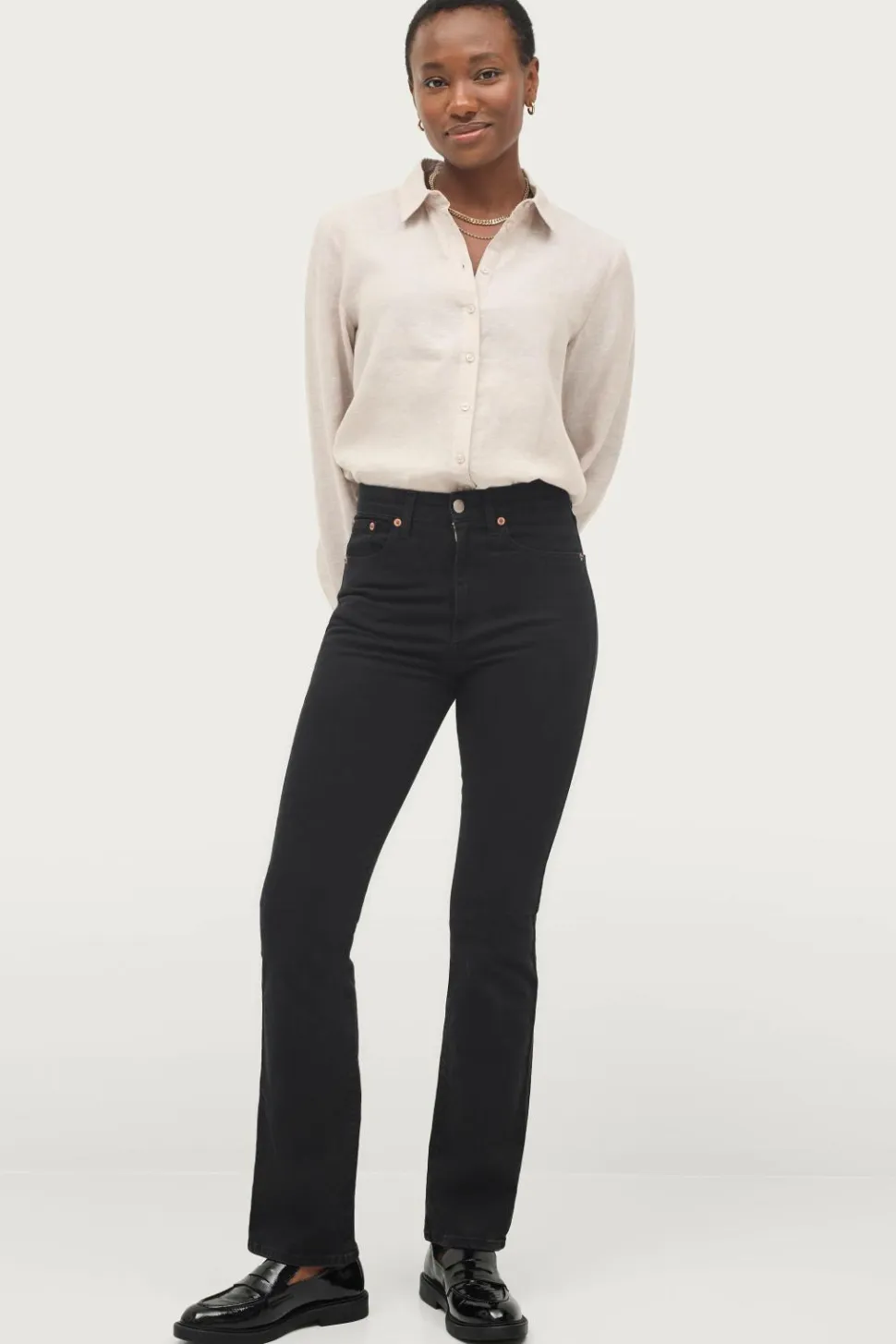 Ellos Collection Stretchjeans med svaj med høj talje