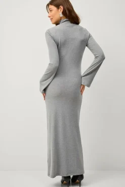 Ellos Collection Strikket kjole med sidedrapering