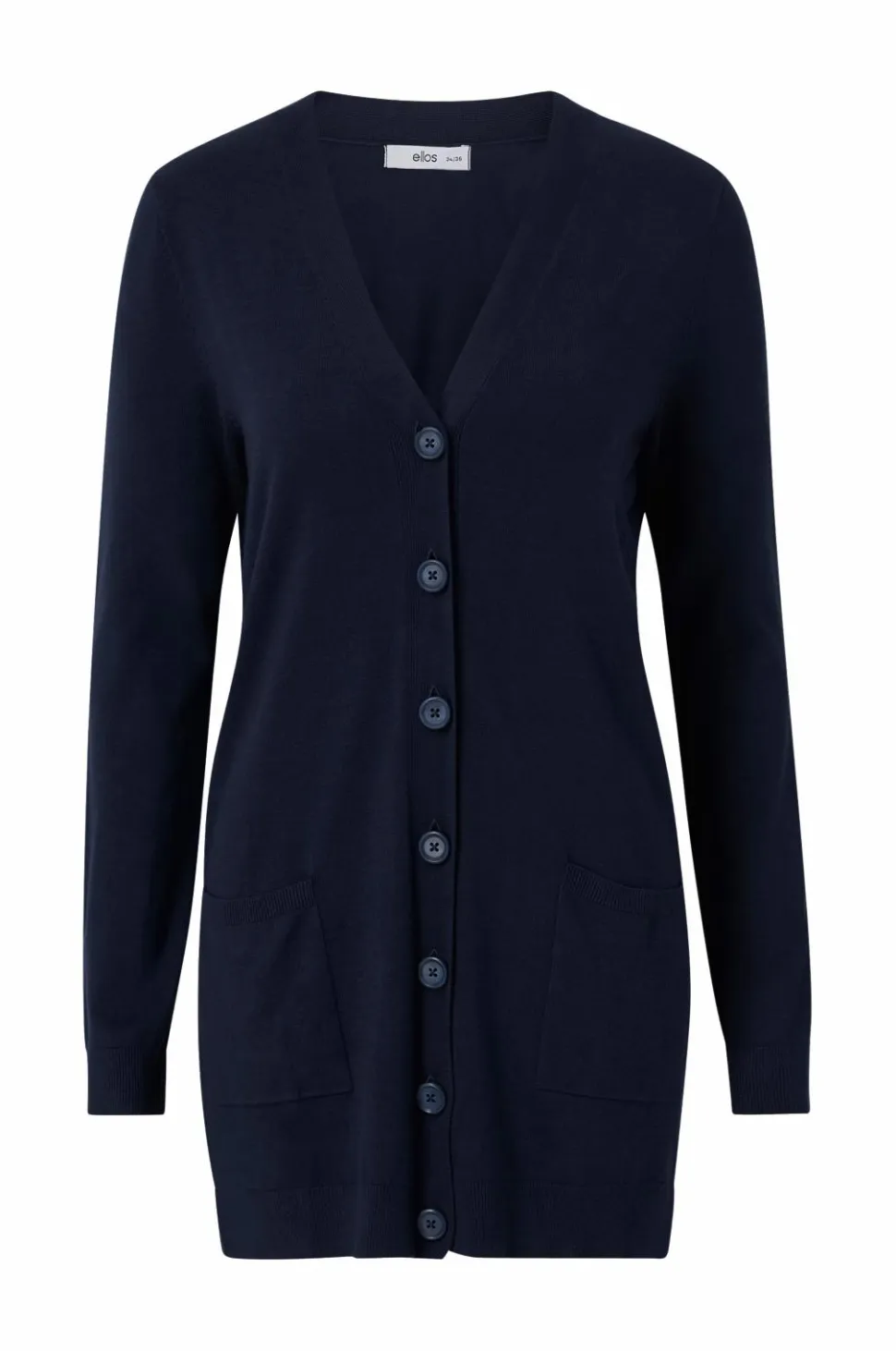 Ellos Collection Strikket cardigan med lommer
