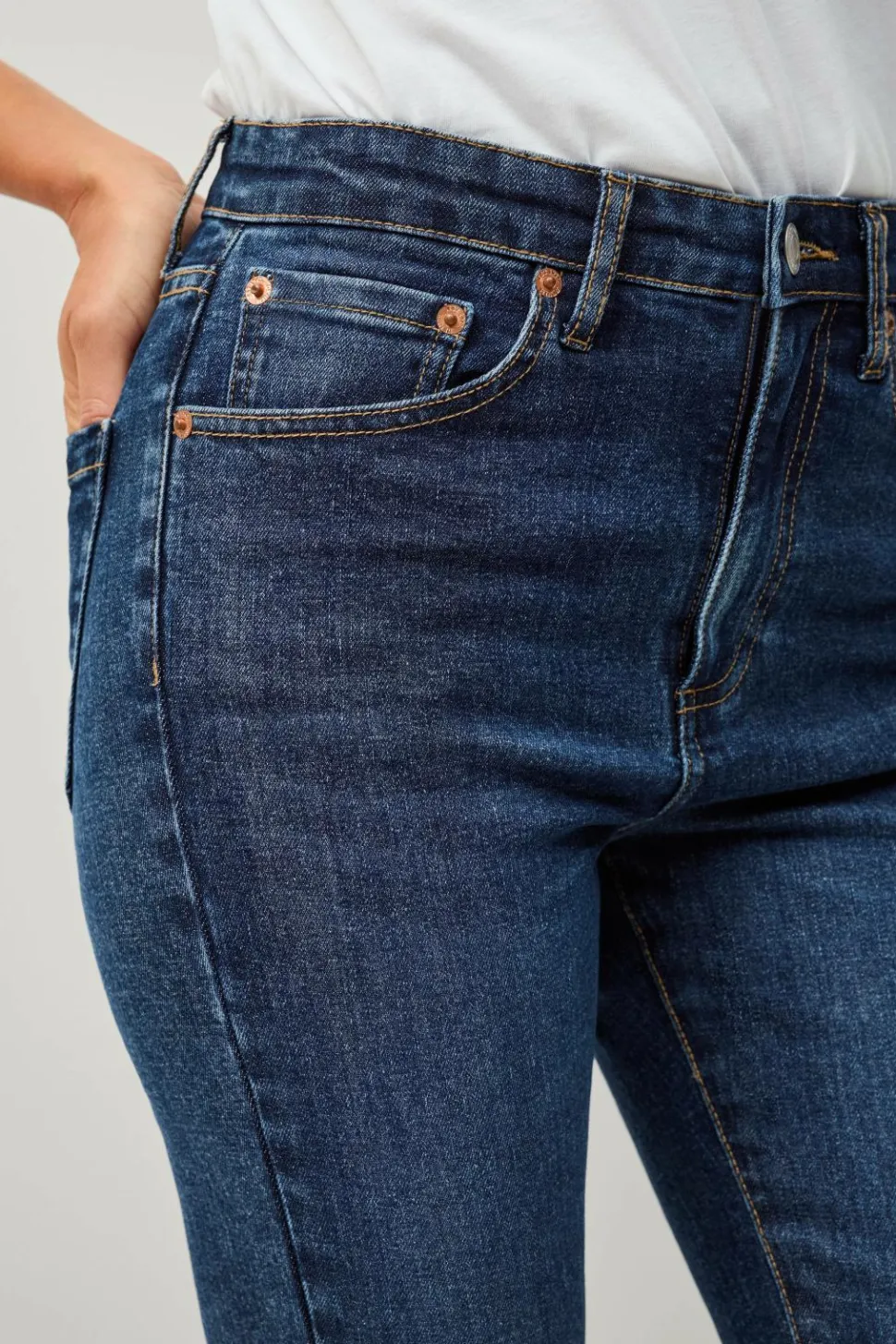 Ellos Collection Stretchjeans med svaj med høj talje