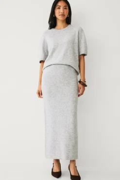Ellos Collection Strikket maxi nederdel