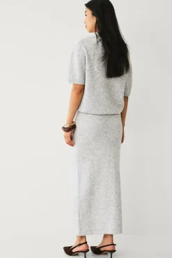 Ellos Collection Strikket maxi nederdel