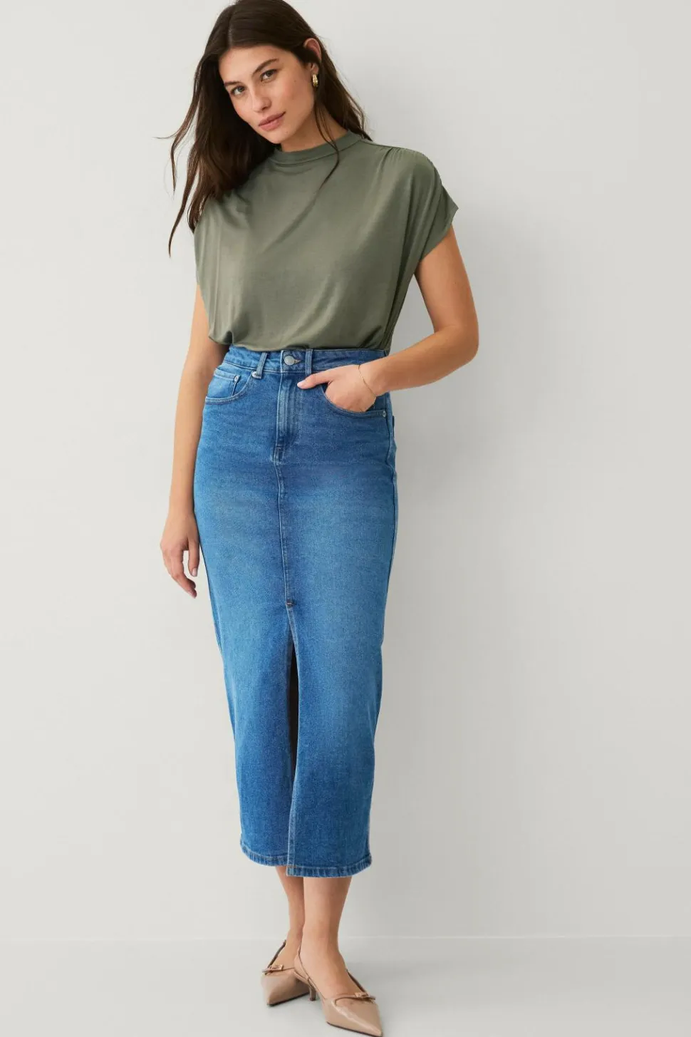 Ellos Collection Top med rynkede detaljer