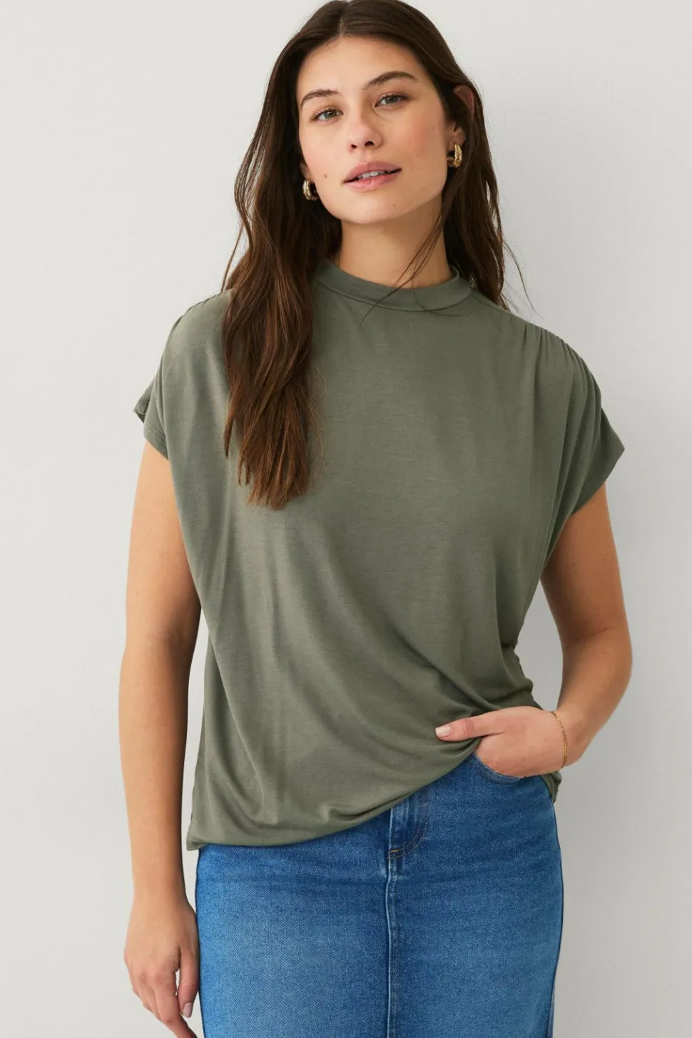 Ellos Collection Top med rynkede detaljer