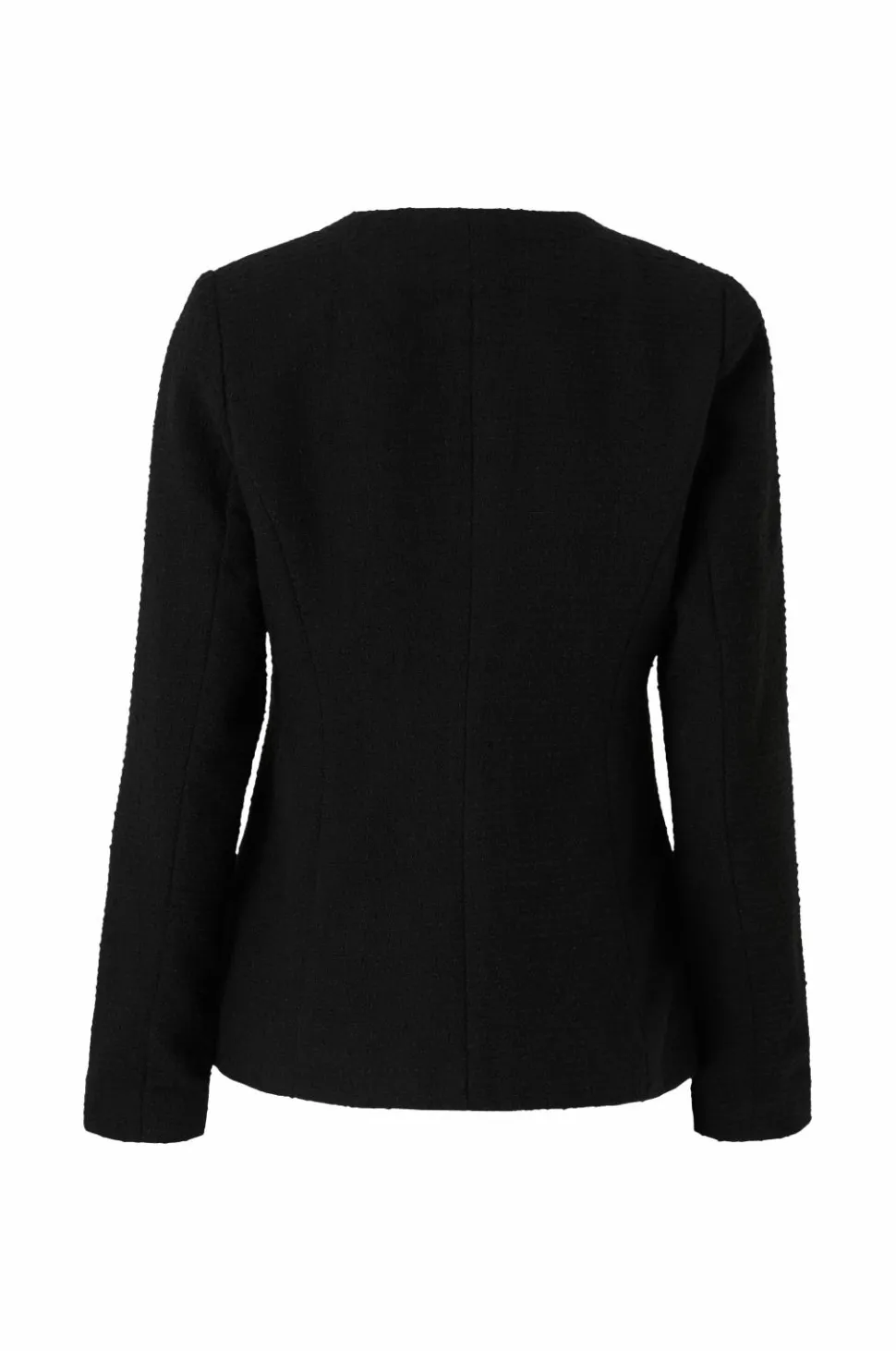 Ellos Collection Tæt på figuren blazer i struktur med påklædte knapper