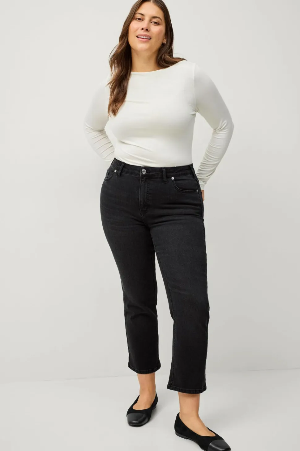Ellos Plus collection Jeans Straight Cropped