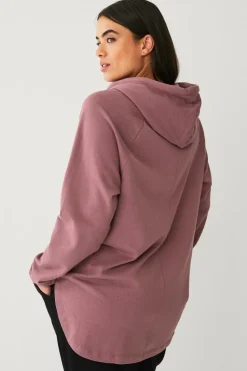 Ellos Plus collection Sweatshirt med hætte og lynlås