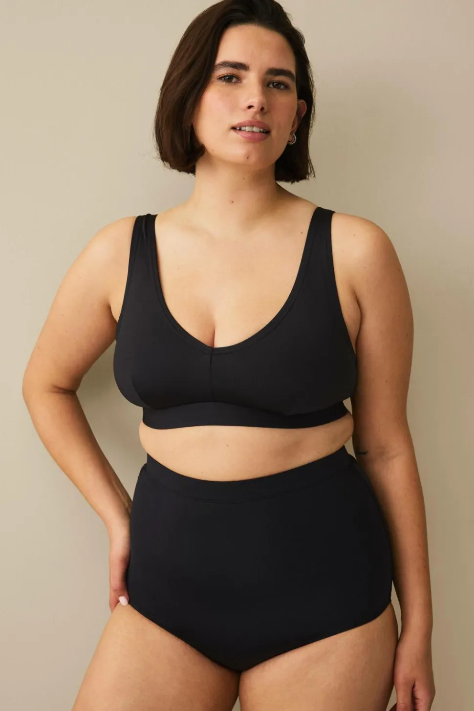 Ellos Plus collection Maxi-bikinitrusse med høj talje