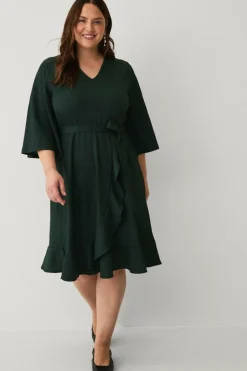 Ellos Plus collection Kjole med volantdetalje
