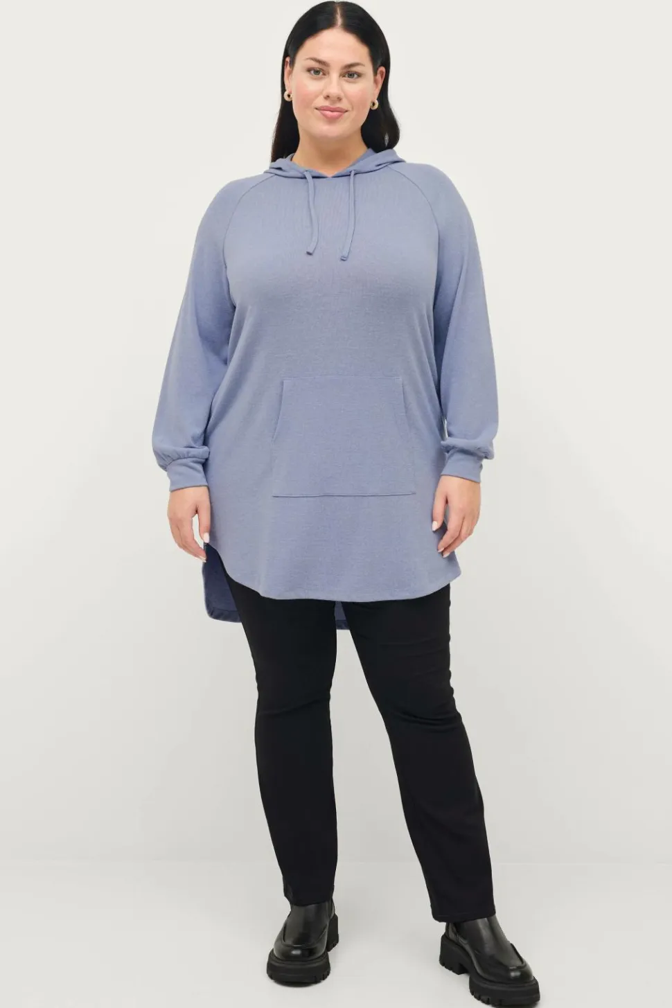 Ellos Plus collection Sweatshirttunika med hætte
