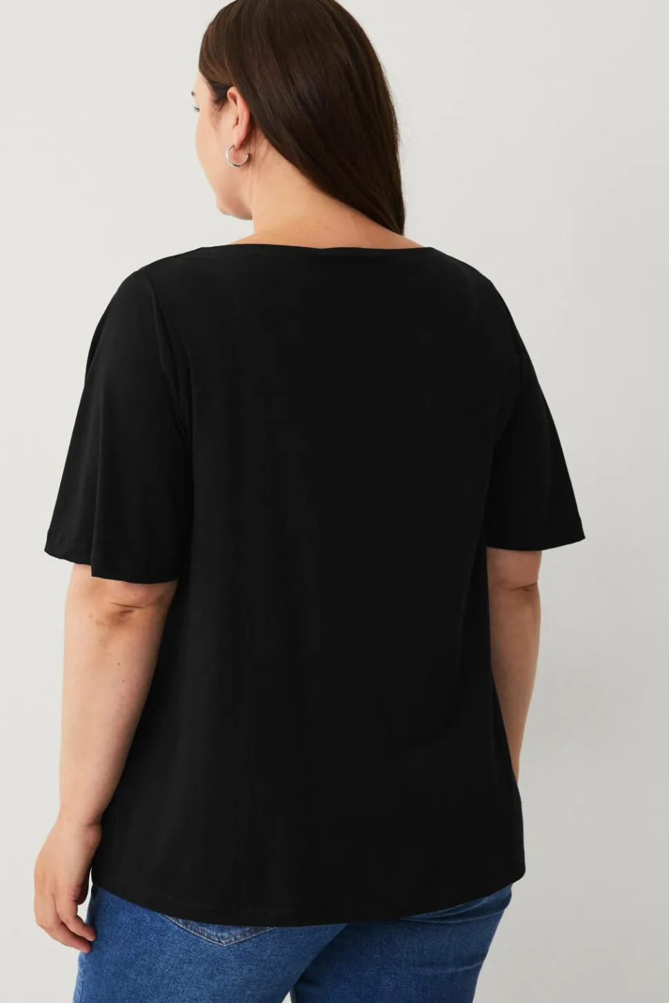 Ellos Plus collection Top med bådudskæring