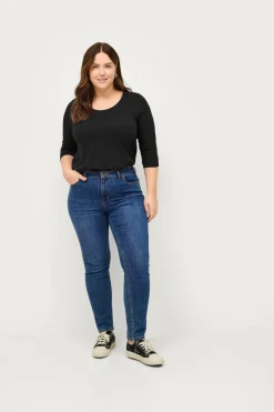 Ellos Plus collection Langærmet top med rund hals