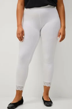 Ellos Plus collection Leggings med blondekant
