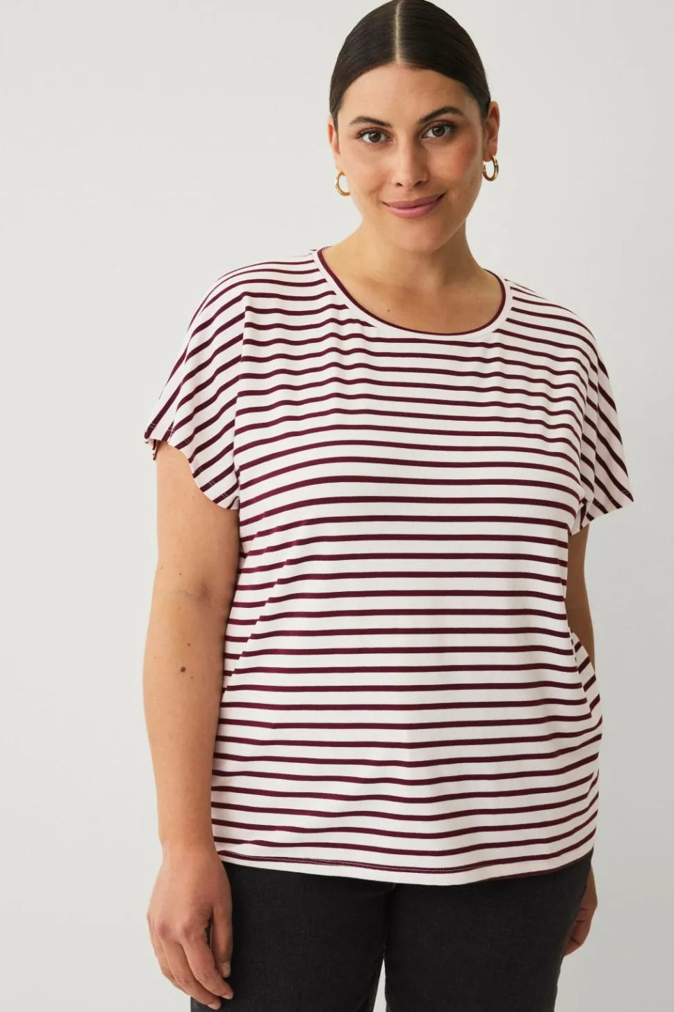 Ellos Plus collection Jerseytop med en træramme