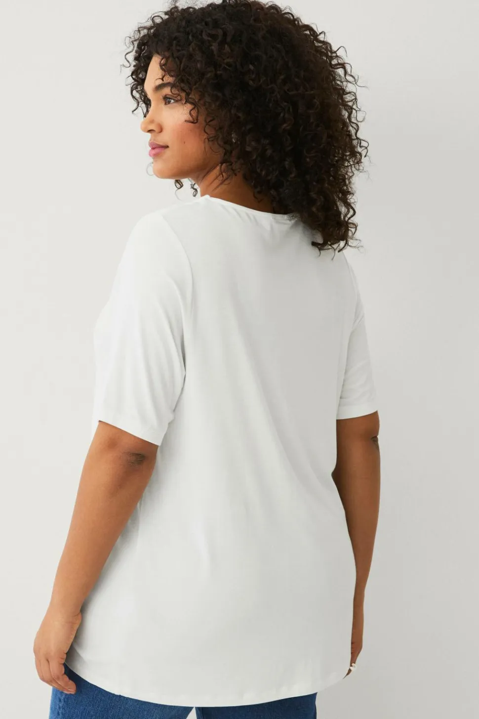 Ellos Plus collection Blød top med V-hals