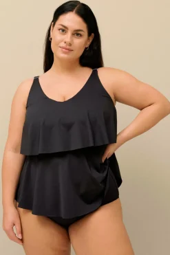 Ellos Plus collection Udringet tankini-top