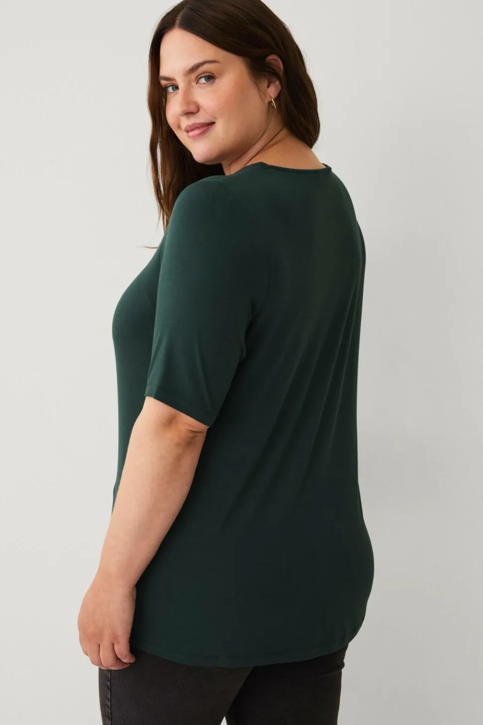 Ellos Plus collection Blød top med V-hals