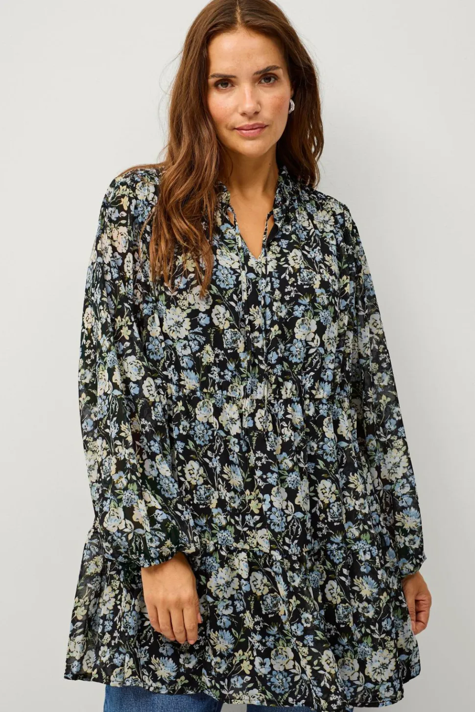 Ellos Plus collection Tunika i chiffon