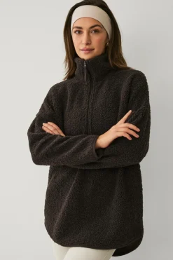 Ellos STUDIO Pullover Half Zip Pile Core