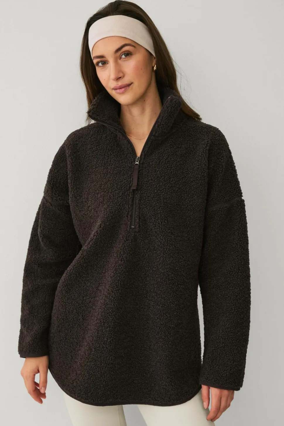 Ellos STUDIO Pullover Half Zip Pile Core