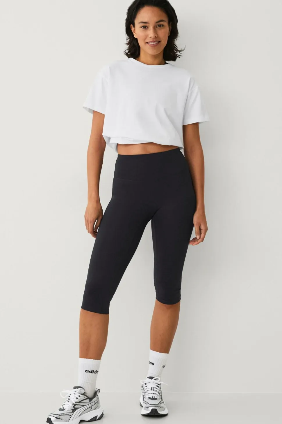 Ellos STUDIO Træningstights Capri Tights Flat Front Core