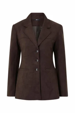 Gina Tricot Habitjakke Faux Suede Blazer