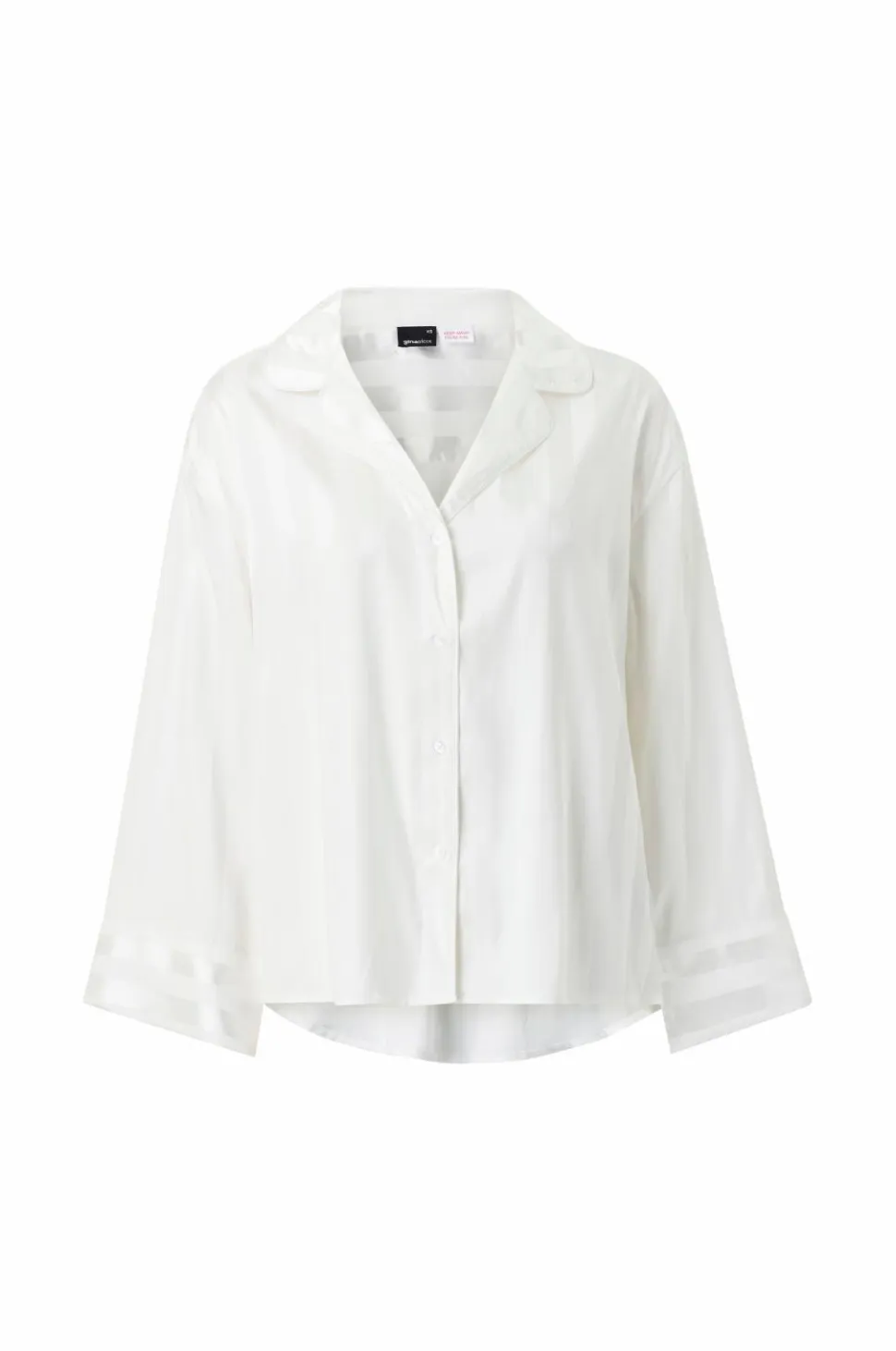 Gina Tricot Pyjamasskjorte Satin Striped Shirt