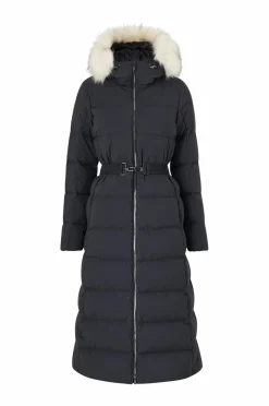 Áhkká Dunfrakke Gold Long Down Coat Matte