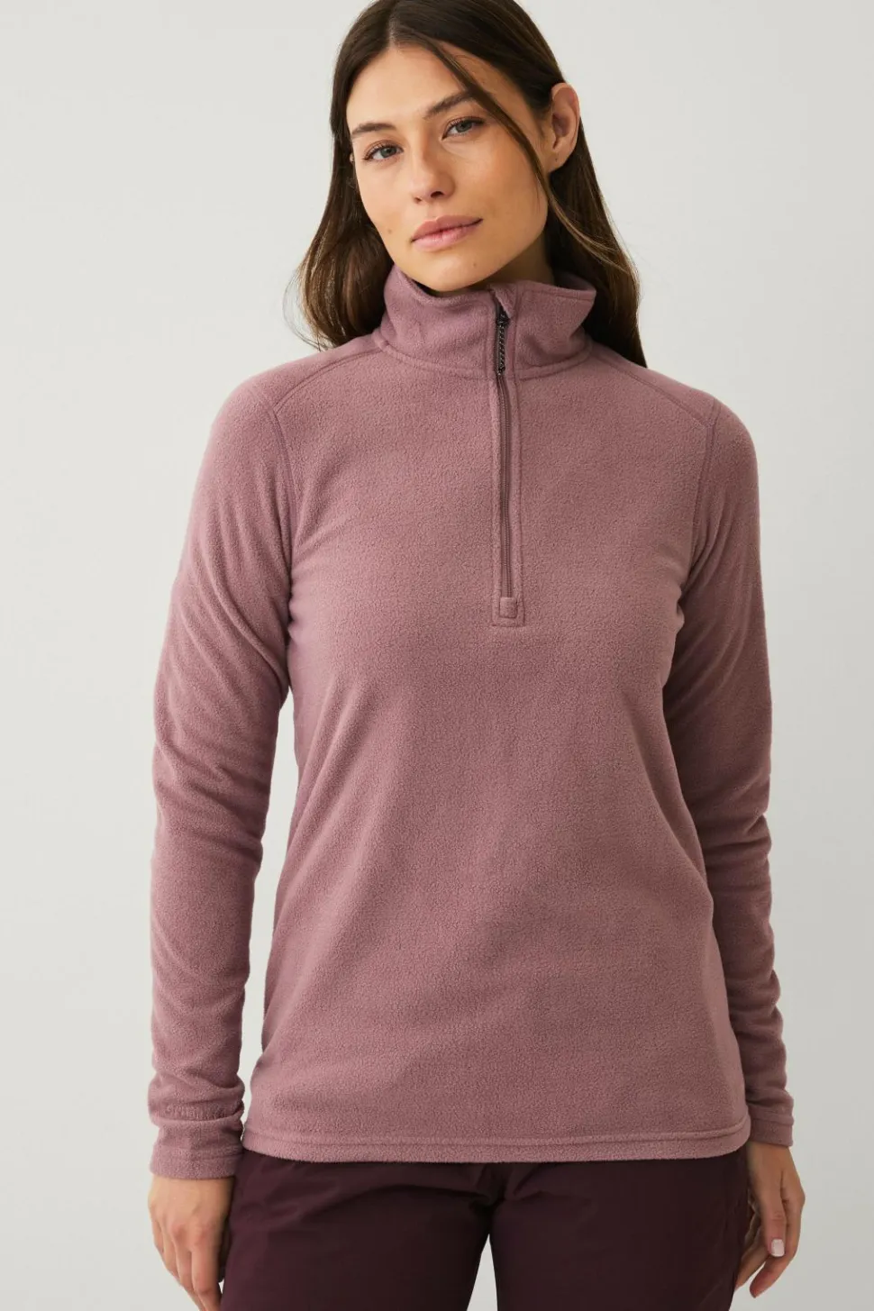 Áhkká Fleecetrøje Fleece Basic Half Zip W