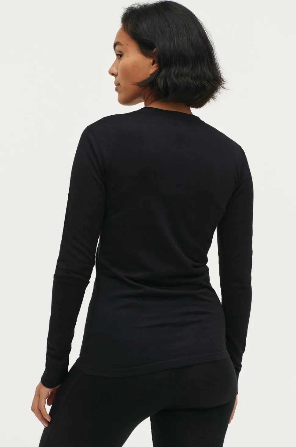 Áhkká Langærmet undertrøje Merino Wool LS Tee W