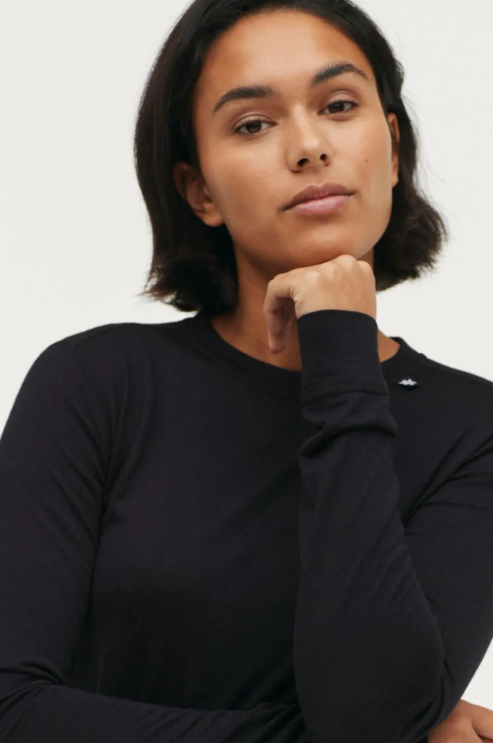 Áhkká Langærmet undertrøje Merino Wool LS Tee W