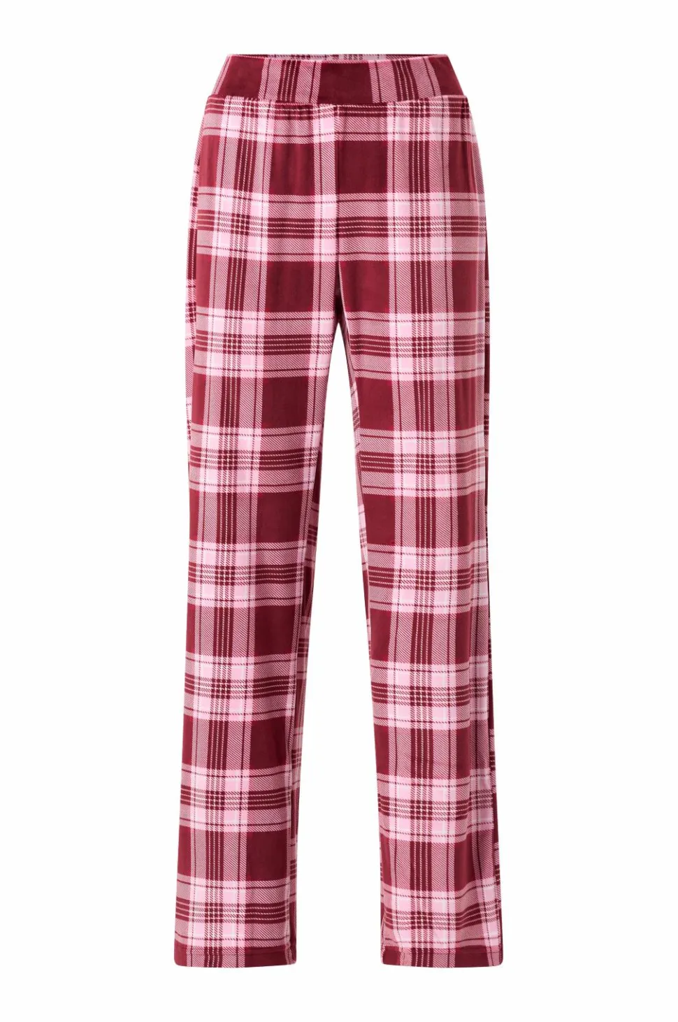 Hunkemöller Pyjamassæt PJ Set LS Velours Check