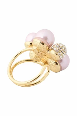 IOAKU Ring Berry Pearl Crystal Maxi Ring