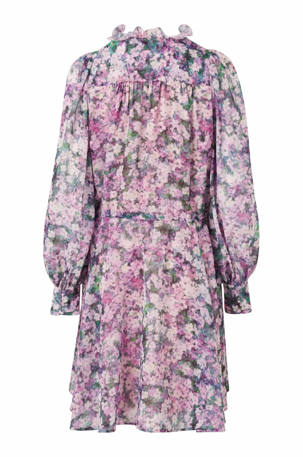 Joelle Kort chiffon kjole med justerbar talje