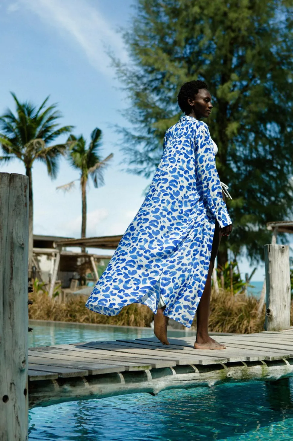 KAANDA Beach life Strandkjole Cheetah Shirt Dress