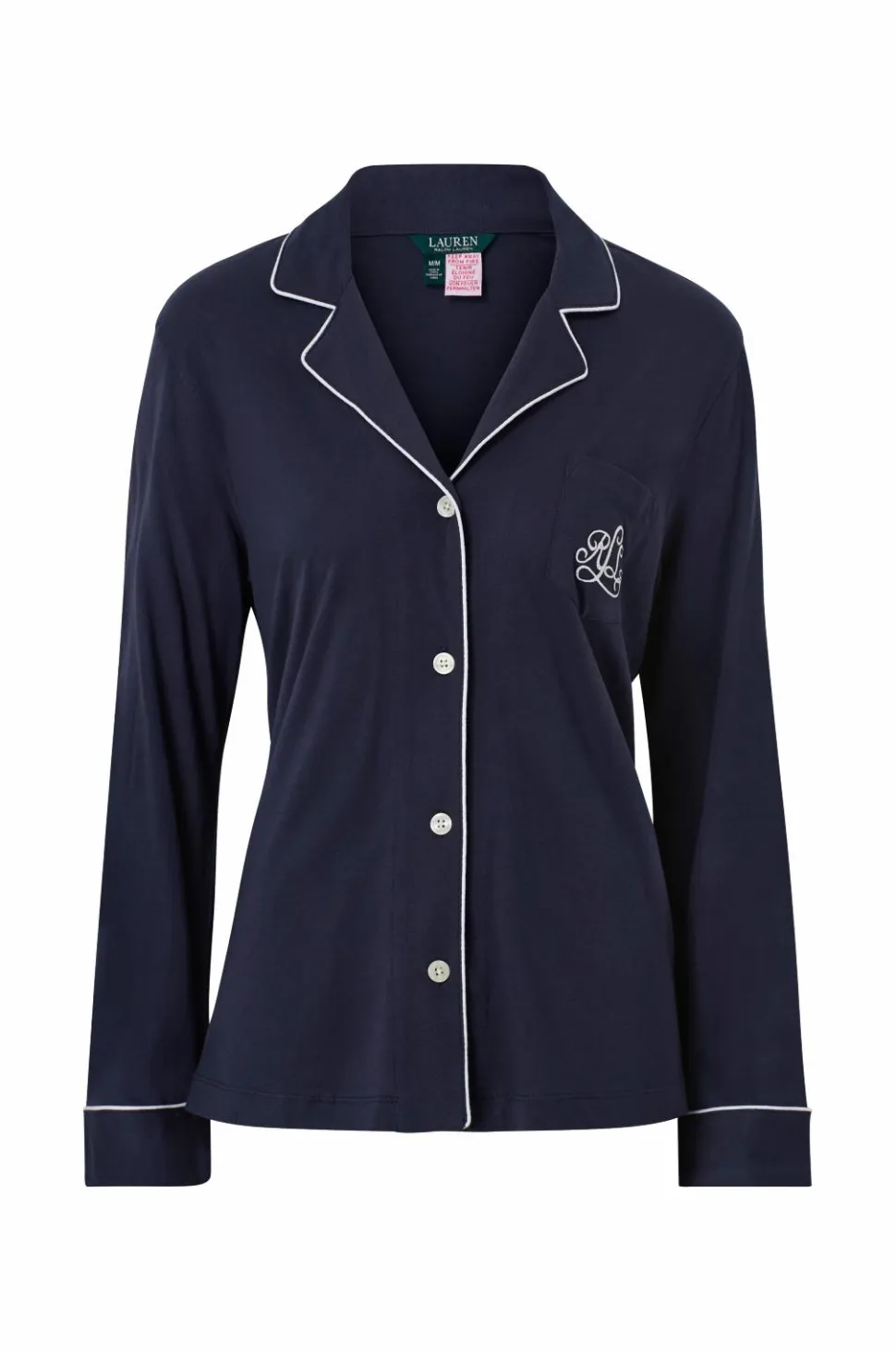 Lauren Ralph Lauren Pyjamas LRL Hammond Knit Collar PJ Set