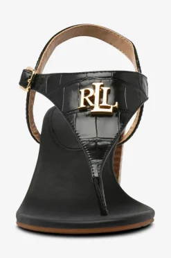 Lauren Ralph Lauren Sandaler med hæl Large Croc Emboss-Westcott II-SN-Hes