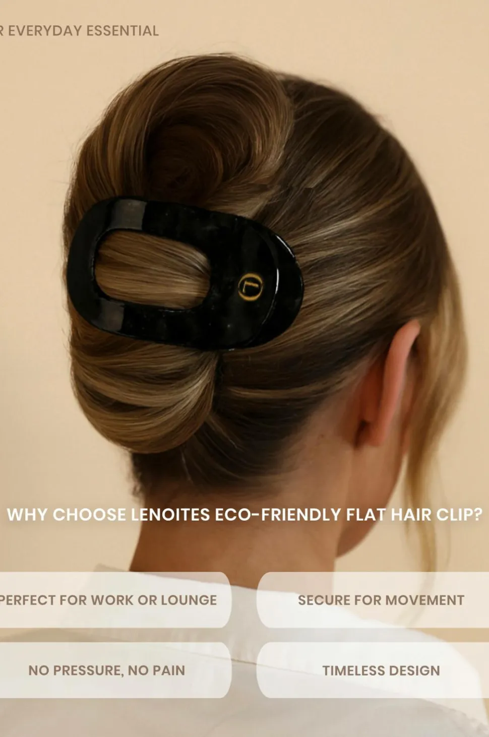 Lenoites Eco-Friendly Flat Hair Clip